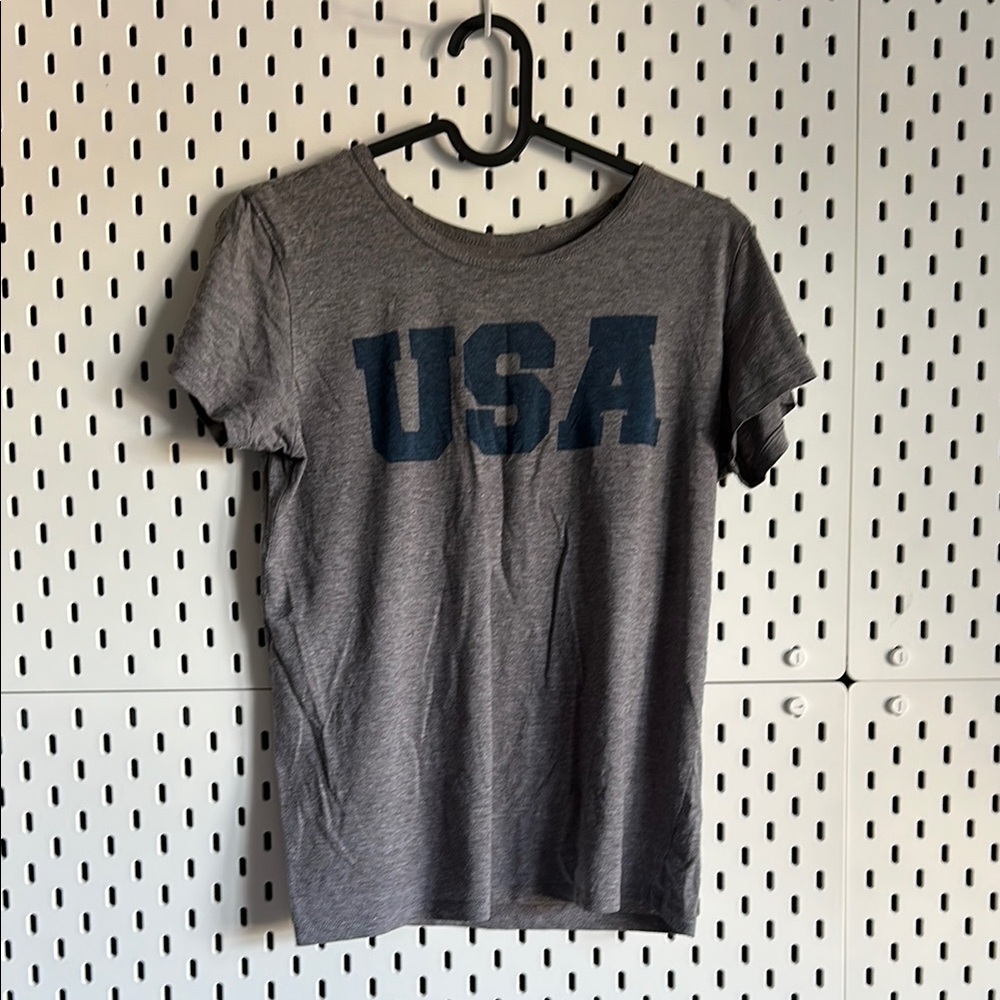 Gray USA Graphic T-Shirt
